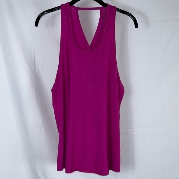 Athleta Tank Top Essence Tie Back Crewneck Pullover Cross Racerback Sleeveless - Picture 14 of 15